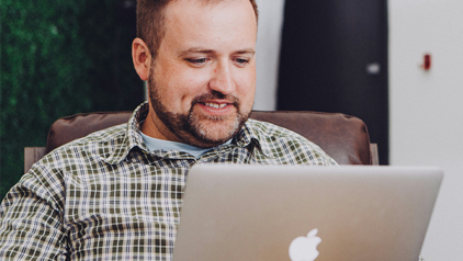 Person on computer