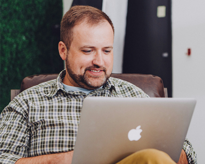 Person on computer