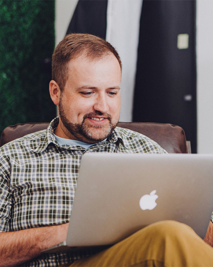 Person on computer